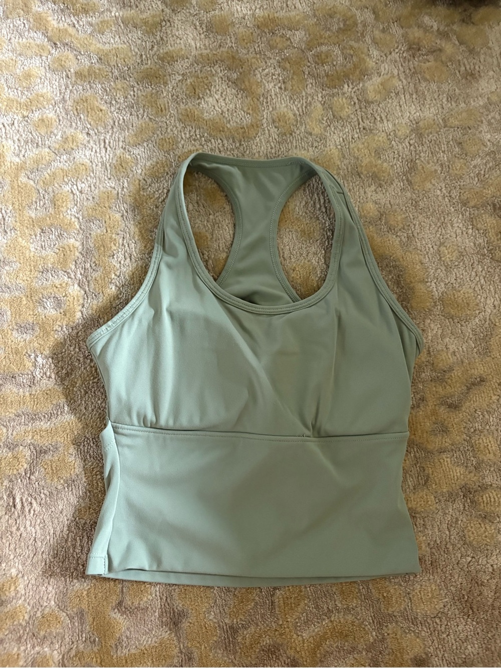 Women’s halara army green Racerback Light Sage Bralette Tank Top